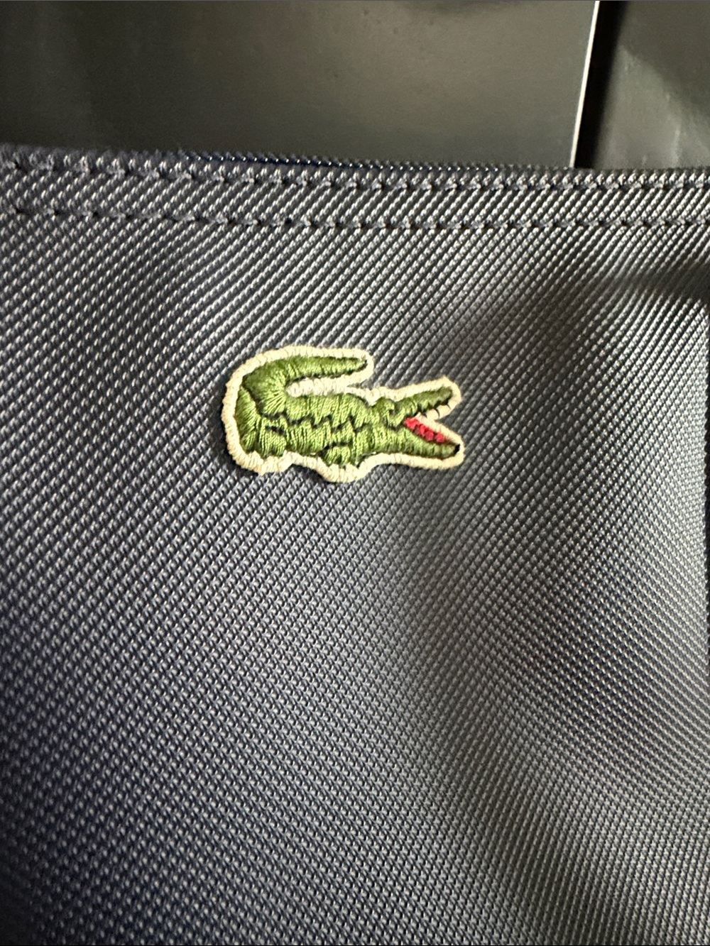 Lacoste Navy Blue Logo Tote Bag - Picture 3 of 7